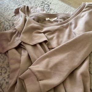 Lush one shoulder sweatshirt